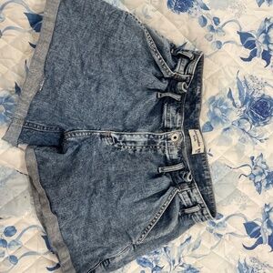 Blue jean shorts
